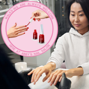Autocollant Pour Fenêtre Personnaliser le salon de manucure et de pédicure 