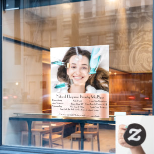Autocollant Pour Fenêtre Personnaliser le traitement de beauté détaillé Med