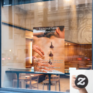 Autocollant Pour Fenêtre Personnaliser l'entreprise de thérapie par ventous
