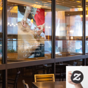 Autocollant Pour Fenêtre Personnaliser l'entreprise de thérapie par ventous