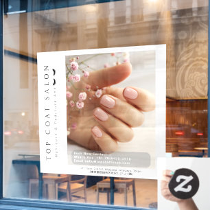 Autocollant Pour Fenêtre Personnaliser les ongles, pédicure et cils Promoti