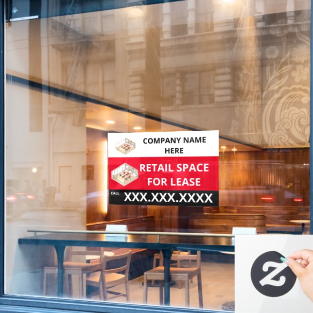 Autocollant Pour Fenêtre Personnaliser l'espace de vente au détail pour le  (Fenêtre de café)