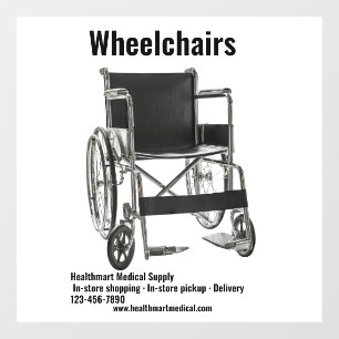 Autocollant Pour Fenêtre Personnaliser Magasin de matériel médical Fauteuil