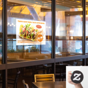 Autocollant Pour Fenêtre Personnaliser Mexicaine Nourriture Forte Tacos Boi