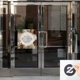 Autocollant Pour Fenêtre Personnaliser Nous recrutons un fleuriste aide rec