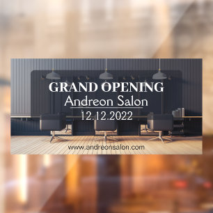 Autocollant Pour Fenêtre Personnaliser Salon des cheveux Grand Ouverture Gé