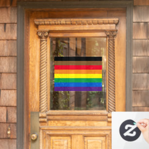 Autocollant Pour Fenêtre Philadelphie arc-en-ciel drapeau gay diversité inc