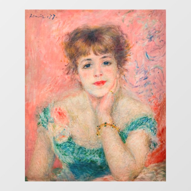 Autocollant Pour Fenêtre Pierre-Auguste Renoir - Actrice Jeanne Samary (Feuille)