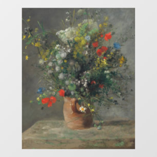 Autocollant Pour Fenêtre Pierre-Auguste Renoir - Fleurs dans un Vase 1866