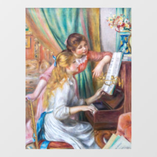 Autocollant Pour Fenêtre Pierre Auguste Renoir - Jeunes filles au piano
