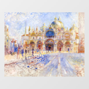 Autocollant Pour Fenêtre Pierre-Auguste Renoir - Venise, Piazza San Marco