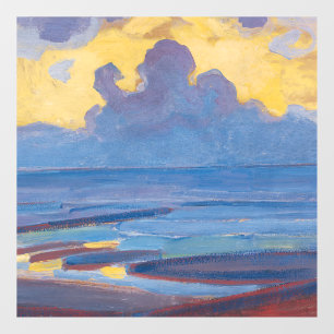 Autocollant Pour Fenêtre Piet Mondrian By the Sea Célèbre peinture