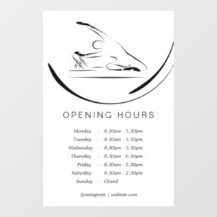 Autocollant Pour Fenêtre Pilates Mermaid sur le réformateur