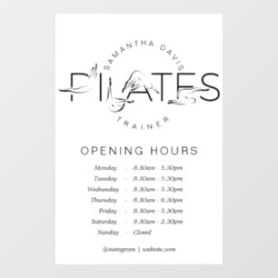 Autocollant Pour Fenêtre Pilates Pots dans Pilates Word