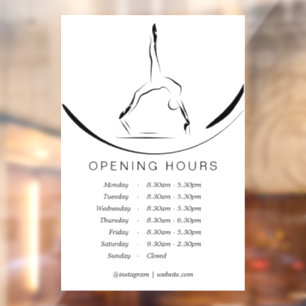 Autocollant Pour Fenêtre Pilates sur le réformateur