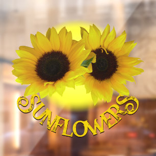 Autocollant Pour Fenêtre Plafond de tournesol Customisé