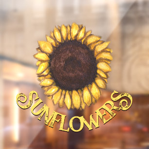 Autocollant Pour Fenêtre Plafond de tournesol Customisé