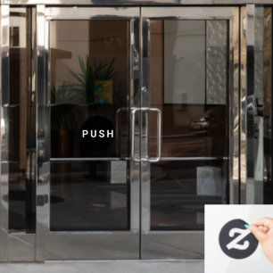 Autocollant Pour Fenêtre Porte à pointes circulaire en noir et blanc