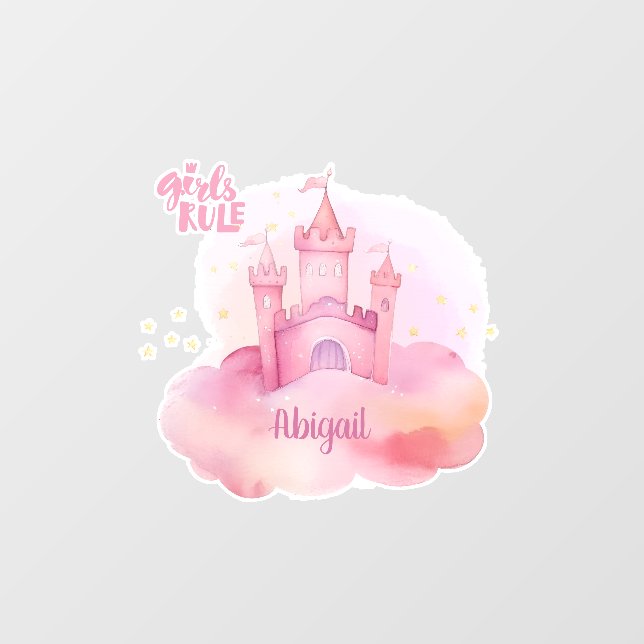 Autocollant Pour Fenêtre Portrait personnalisable Girls Rule Palace (Feuille)