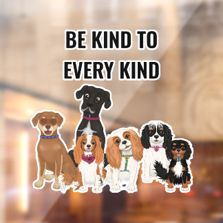 Autocollant Pour Fenêtre Poster personnalisé    ChienChienCute