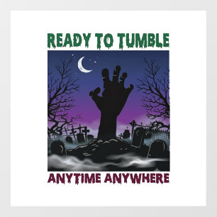 Autocollant Pour Fenêtre Prêt à Bascule Main de Zombie Halloween Cimetière