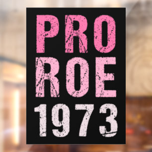Autocollant Pour Fenêtre Pro Roe 1973