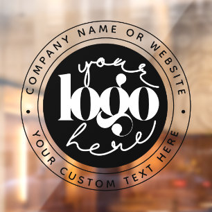 Autocollant Pour Fenêtre Professionnel minimaliste Votre Logo Ici