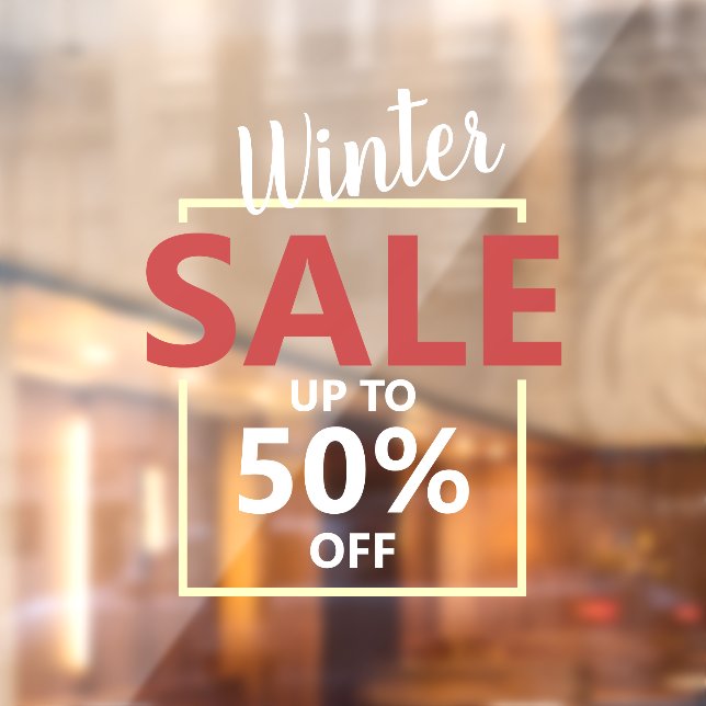 Autocollant Pour Fenêtre Promotion de vente d'entreprise moderne  (Feuille 2)