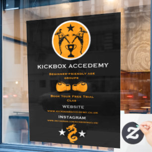 Autocollant Pour Fenêtre Promotion d'entreprise de kickboxeur Muay Thai