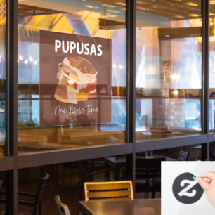 Autocollant Pour Fenêtre Pupusas Pain El Salvadorien Pupusas Restaurant