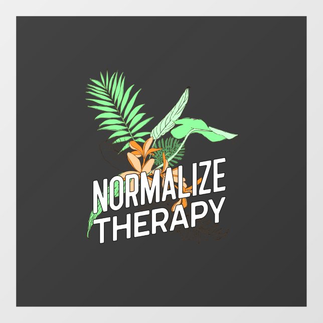 Autocollant Pour Fenêtre Questions de santé mentale (Feuille)