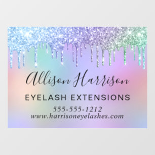 Autocollant Pour Fenêtre Rainbow Parties scintillant Beauty Business