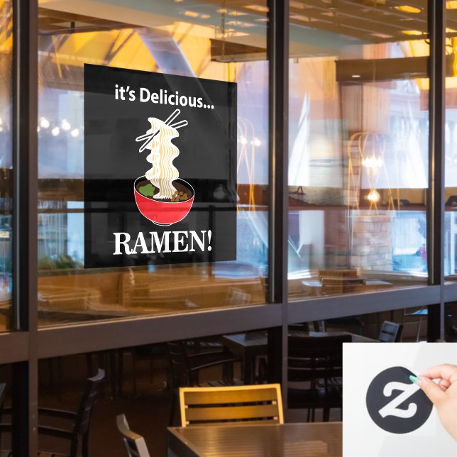 Autocollant Pour Fenêtre Ramen C'est délicieux Ramen Restaurant (Fenêtre du restaurant)