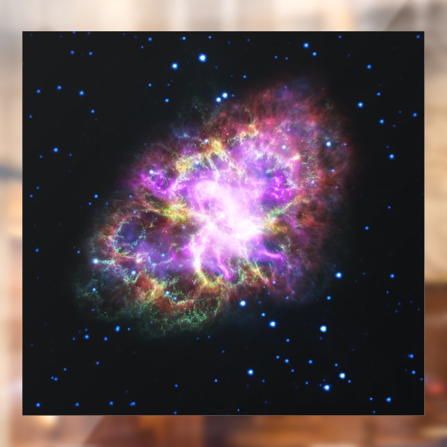 Autocollant Pour Fenêtre Rémanent de supernova de la nébuleuse du Crabe, co (Feuille 2)