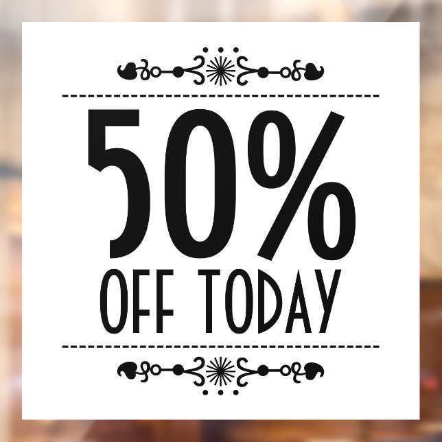 Autocollant Pour Fenêtre Remise sur les ventes de décorations (Feuille 2)