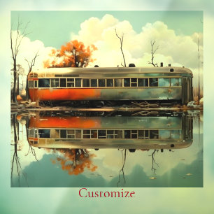 Autocollant Pour Fenêtre Remorque Caravan vintage RV Thunder_Cove