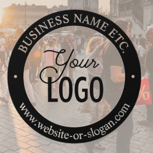 Autocollant Pour Fenêtre Remplacement de logo facile et texte personnalisab