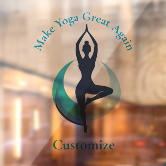 Autocollant Pour Fenêtre Rendre le yoga super Thunder_Cove (Feuille 2)