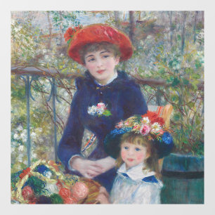 Autocollant Pour Fenêtre Renoir Deux Soeurs Terrasse Français Impressionnis