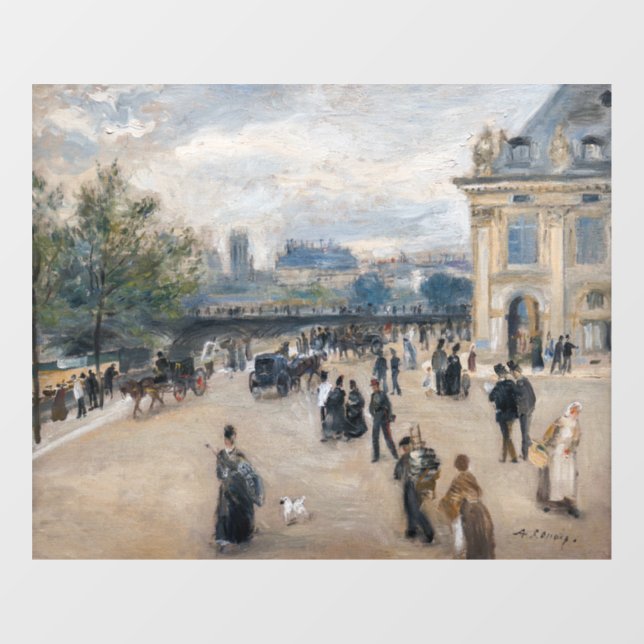 Autocollant Pour Fenêtre Renoir - Paris, Institut au Quai Malaquais (Feuille)