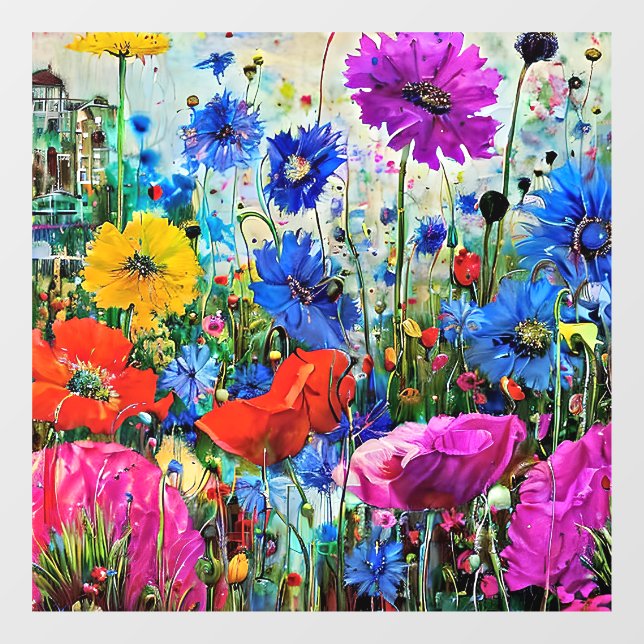 Autocollant Pour Fenêtre Repos d'été (Feuille)