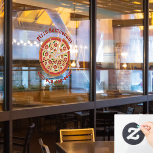 Autocollant Pour Fenêtre Restaurant Pizza