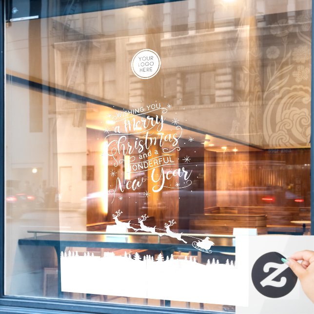 Autocollant Pour Fenêtre Retail de fermeture de fenêtre de Noël (Fenêtre de café)