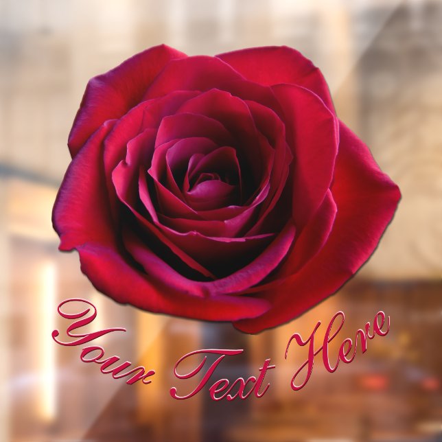 Autocollant Pour Fenêtre Rose Decal Personnalisé Rose Vitre Clouage (Feuille 2)