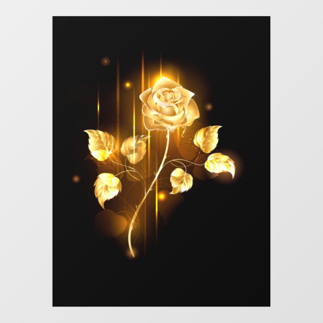 Autocollant Pour Fenêtre Rose d'or ( rose d'or ) (Feuille)