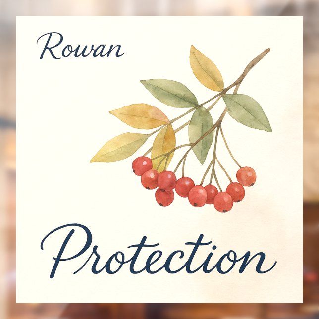 Autocollant Pour Fenêtre Rowan Protection (Feuille 2)
