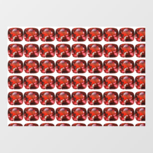 Autocollant Pour Fenêtre Ruby Gemstone Red