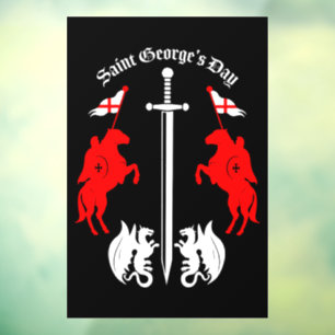 Autocollant Pour Fenêtre Saint George's Day