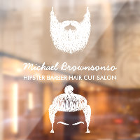 Salon de coiffure hipster barbe moustache blanc
