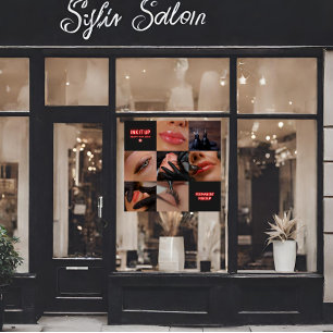 Autocollant Pour Fenêtre Salon de maquillage permanent Dark Aesthetic Beaut